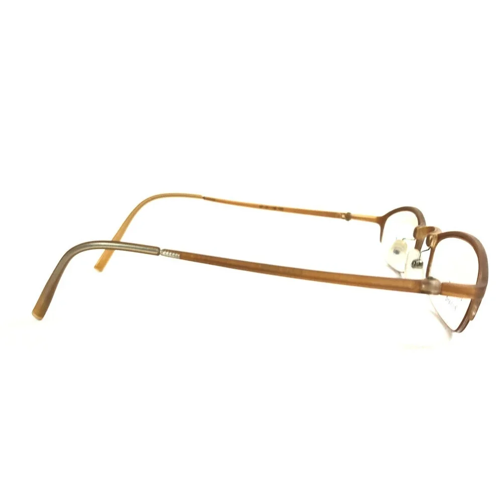 89 Eyewear Eyeglasses Frames Richard Ab1059 Y23 Matte Brown Half Rim 47-21-135